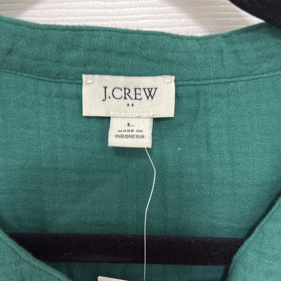 J.Crew factory Teal Button-Up Shirt - Picture 2 of 4